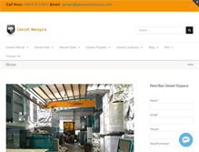Tablet Screenshot of gensetmalaysia.com
